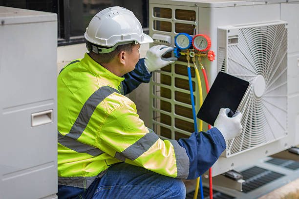 Professional Hvac technician working in Rocky Mount, VA